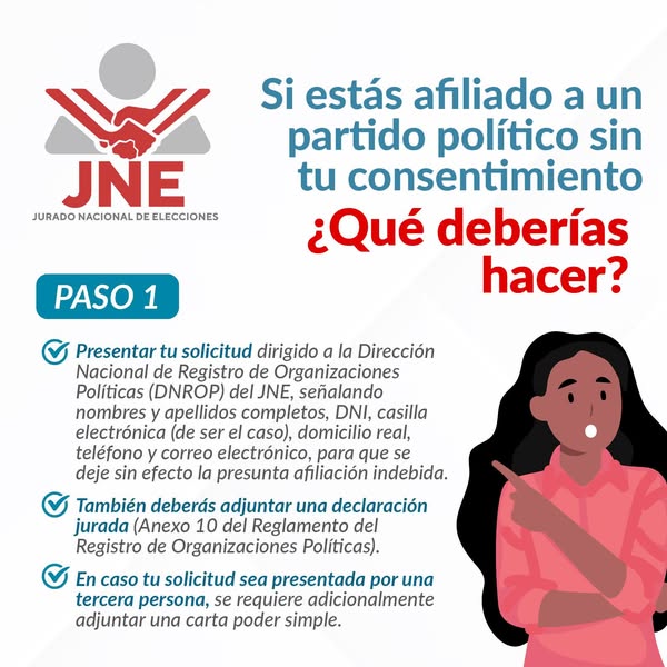 Jurado Nacional De Elecciones Desafiliación