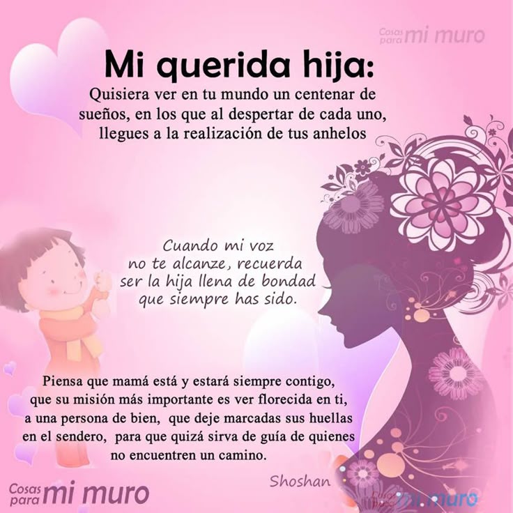 La Carta Más Bonita Para Mi Hija