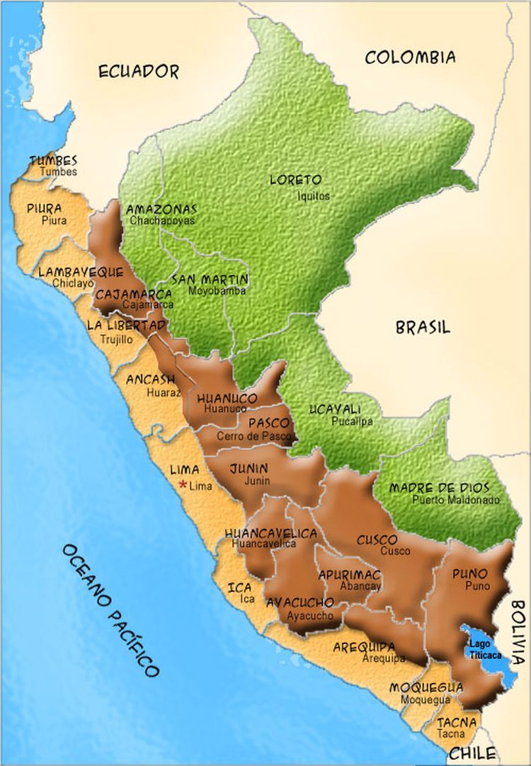 La Ubicacion De La Sierra Map