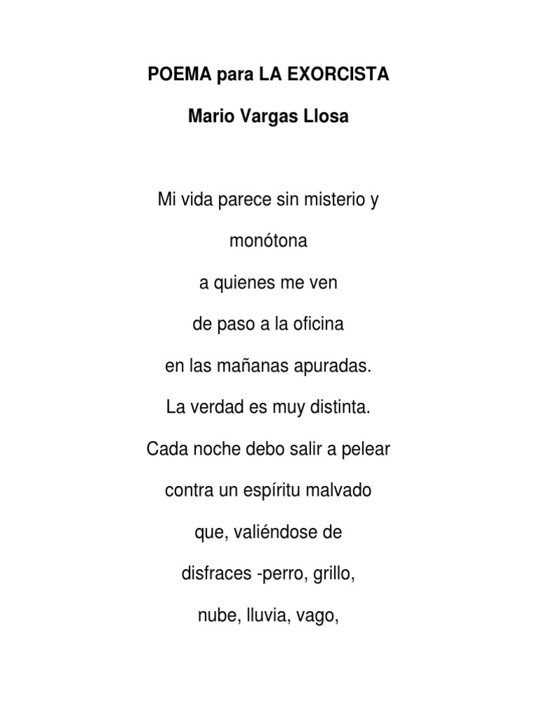 Mario Vargas Llosa Poemas Pdf