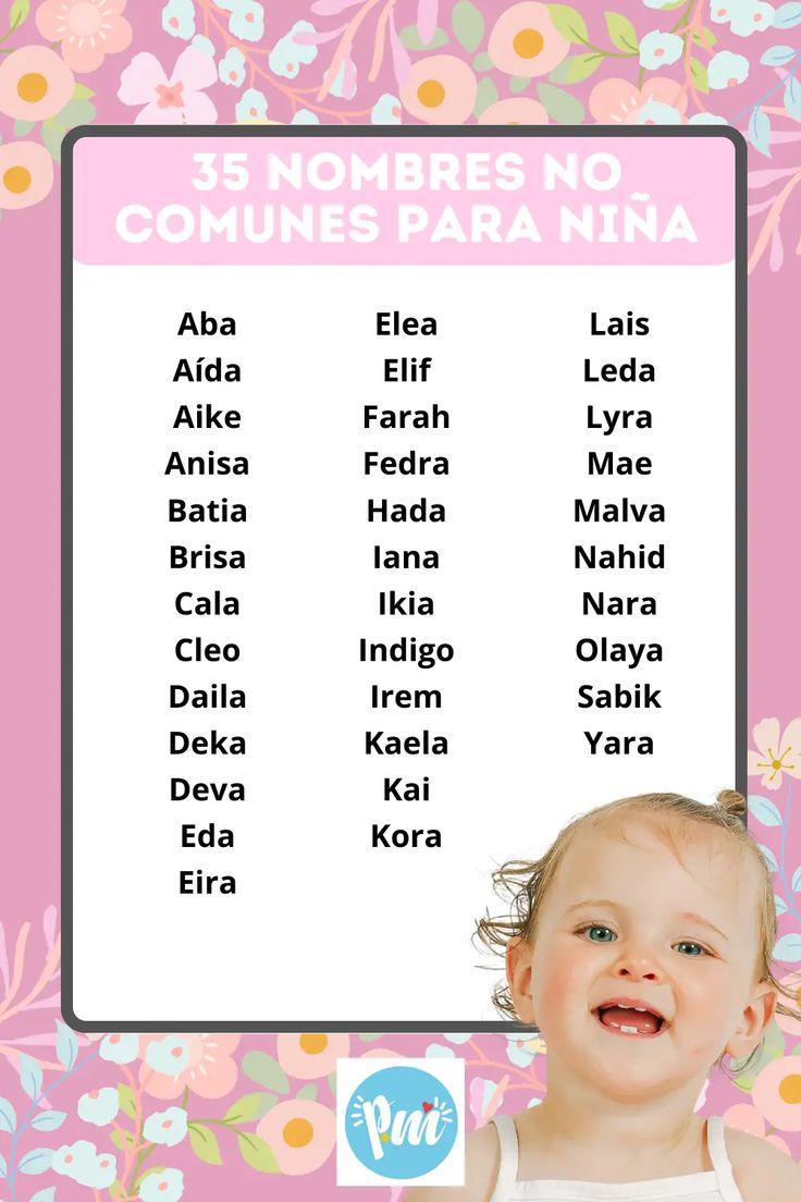 Nombres De Niñas No Comunes
