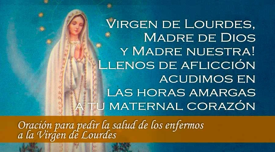 Oración A La Virgen De Lourdes