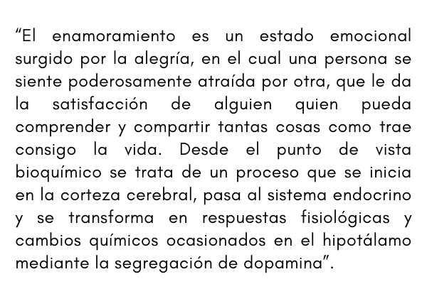 Que Es El Enamoramiento