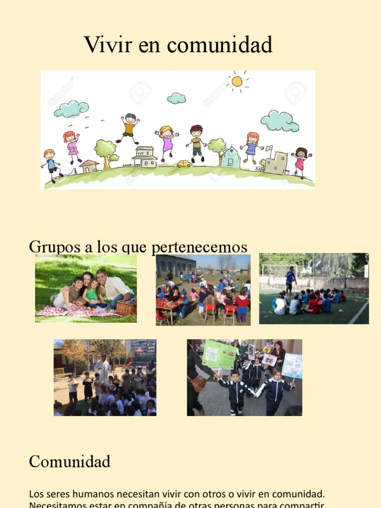 Que Significa Vivir En Comunidad