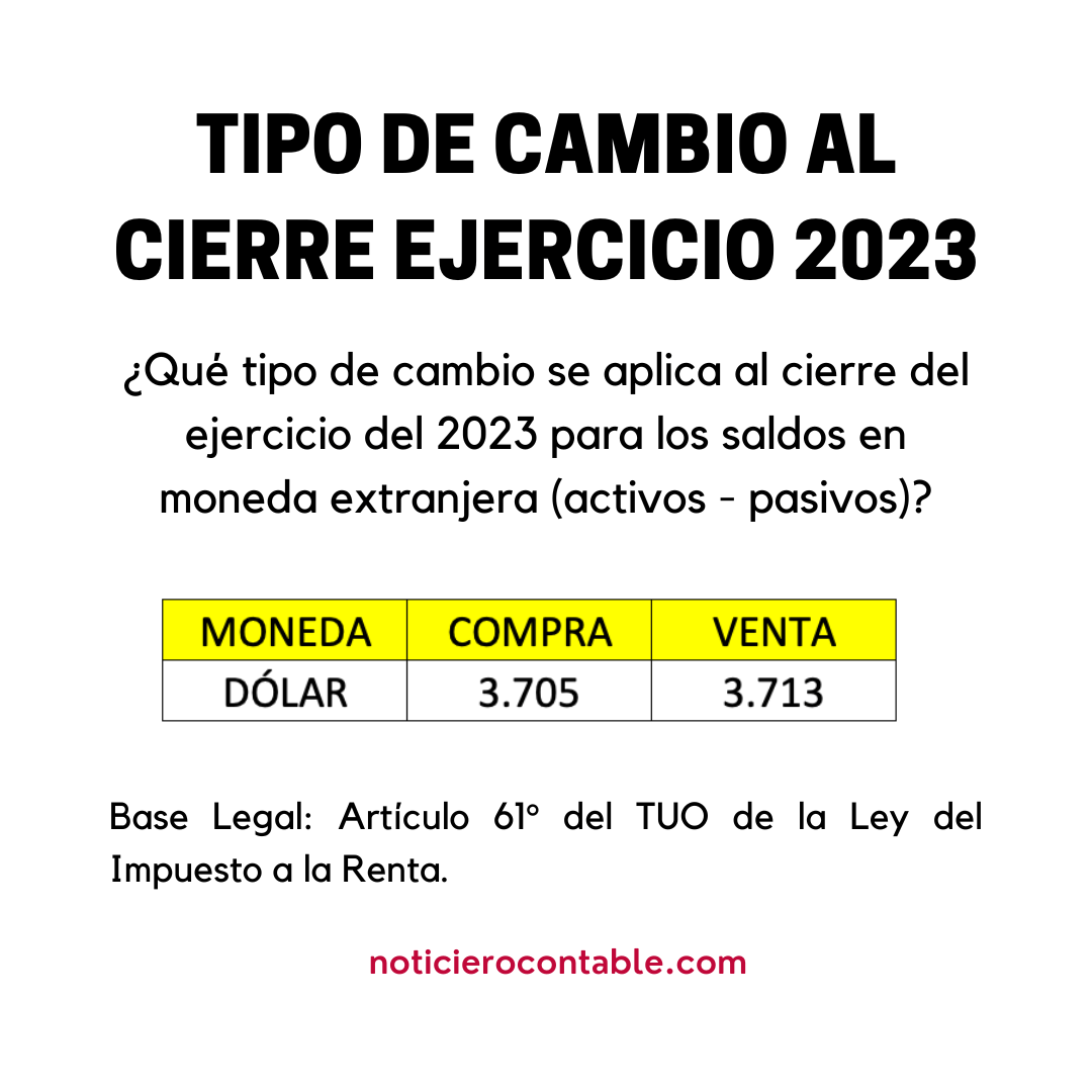 Tipo De Cambio Contable 2022