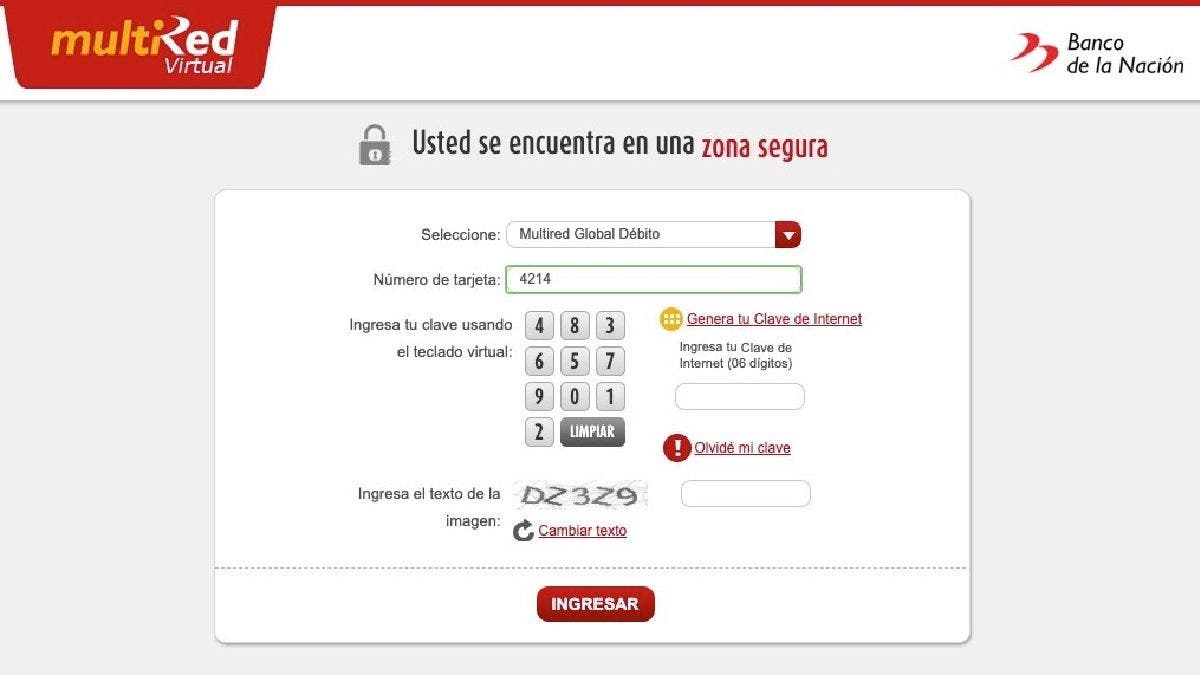 Banco De La Nación Multired Login