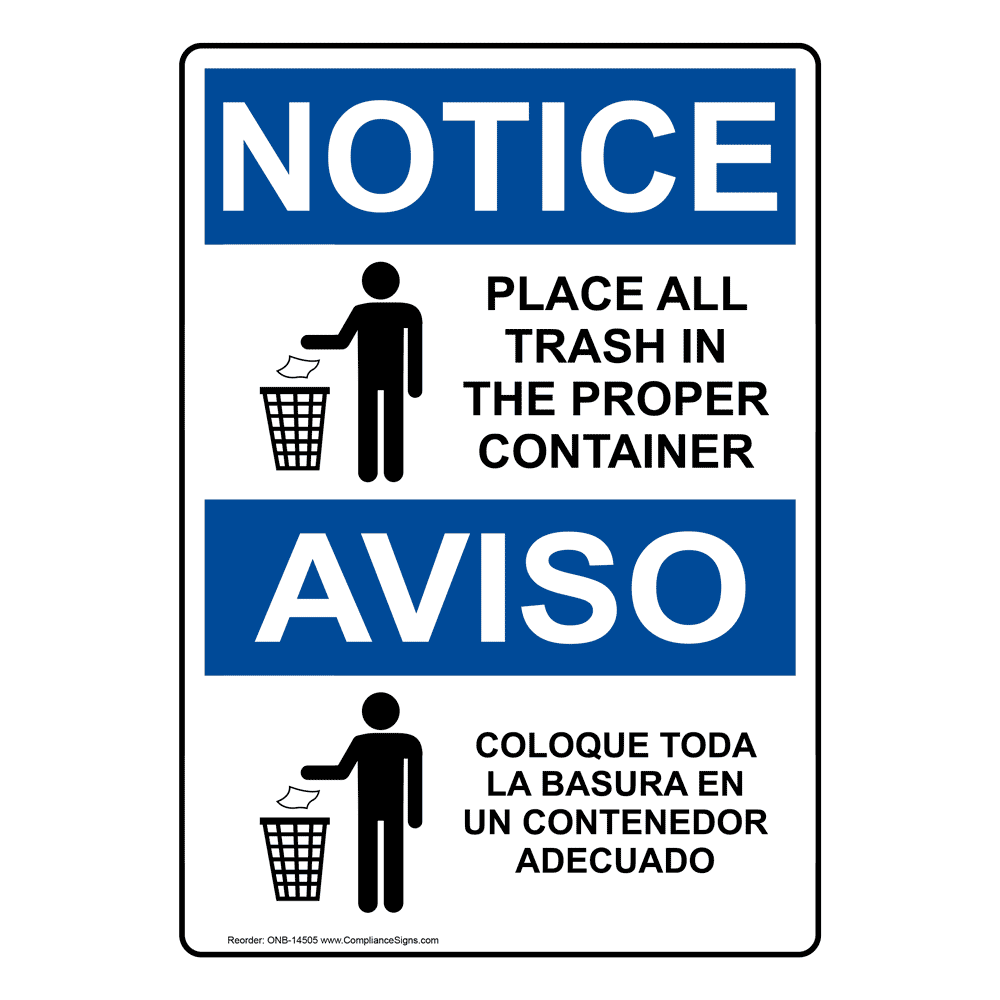 Botar Basura In English