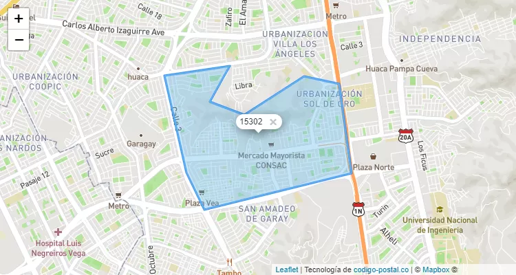 Codigo Postal Lima 15302 Address