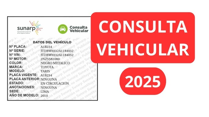 Consulta Vehicular Sunarp