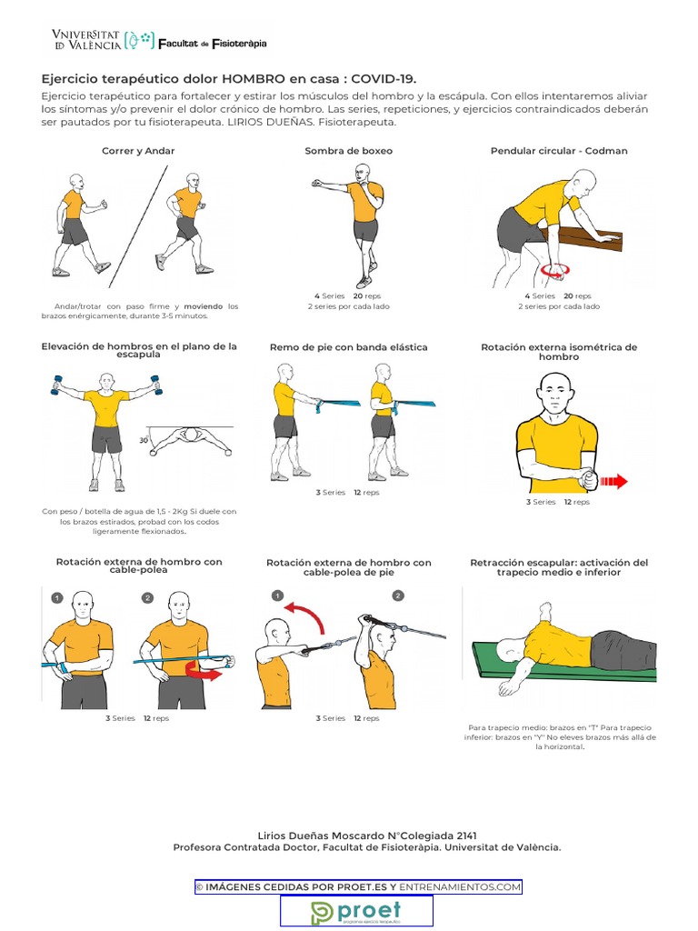 Ejercicios Para Dolor De Hombro Pdf