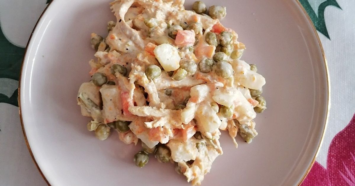 Ensalada Rusa Con Pollo