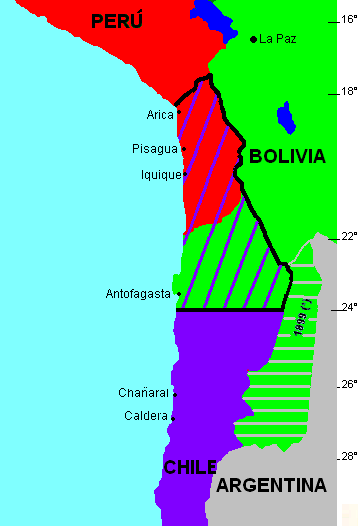Mapa Del Perú Antes De La Guerra Con Chile