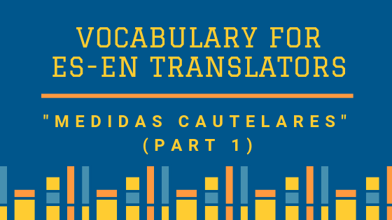 Medida Cautelar'' In English