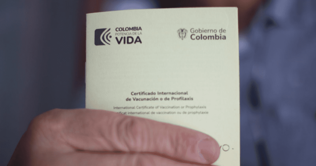 Mi Vacuna Colombia Certificado Internacional