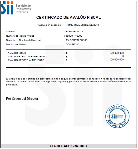 Pago De Contribuciones Por RUT