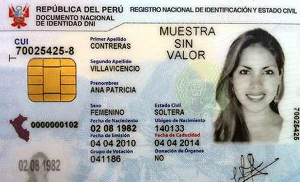 Peru DNI Lookup