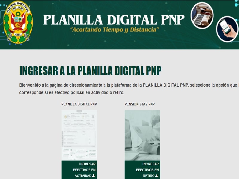 Planillas PNP
