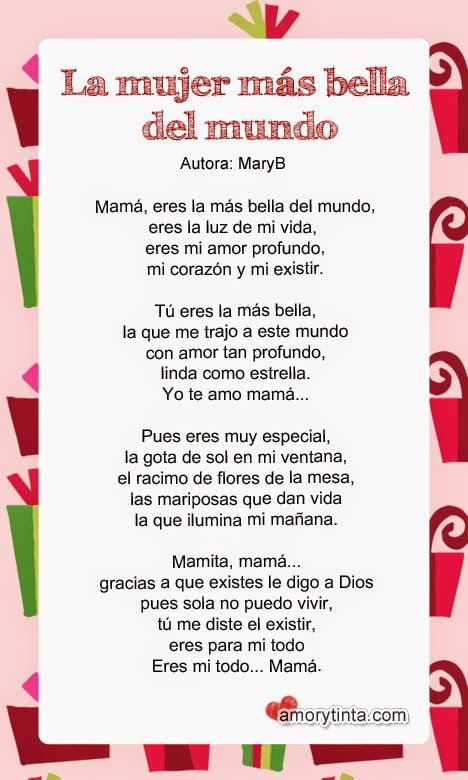 Poesía Del Día De La Madre De 4 Estrofas