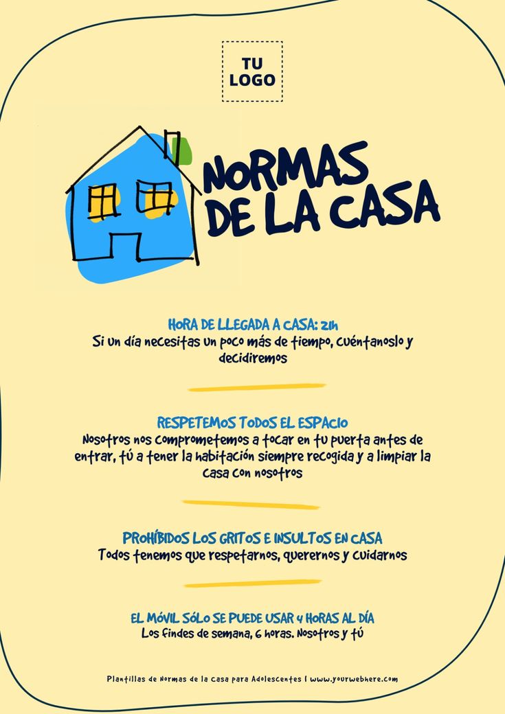 Reglas De La Casa Para Adolescentes