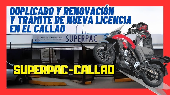 Revalidar Licencia De Moto Callao 2025