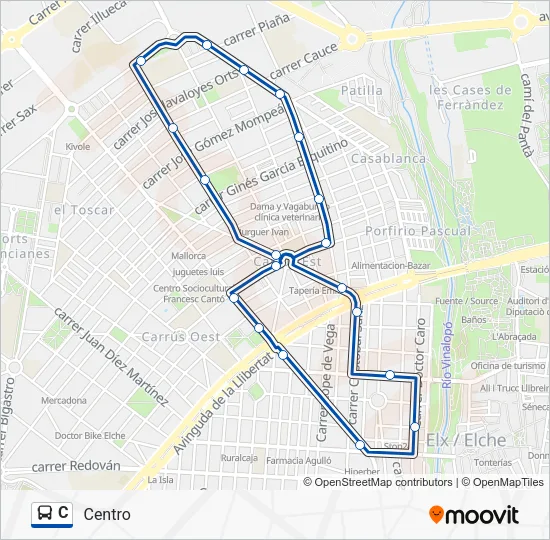 Ruta De La C Bus Routes